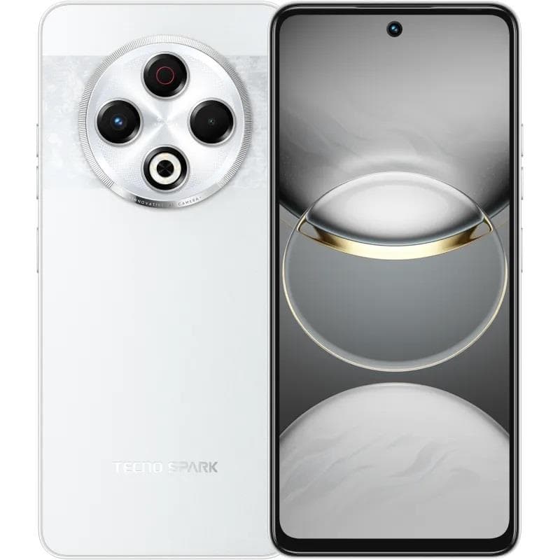 Смартфон TECNO Spark 30 (KL6) 6.78" 8/256ГБ, 2SIM, 5000мА•год, Astral Ice