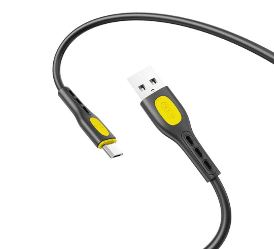 Кабель XO NB280 Jian Yan Series USB-A to Micro - 1m (Чорний)