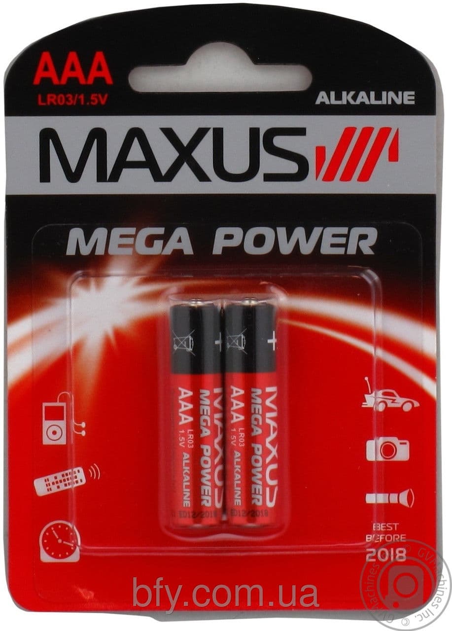 Батарейка Maxus LR03 A AA-C2 1.58 Type 2P