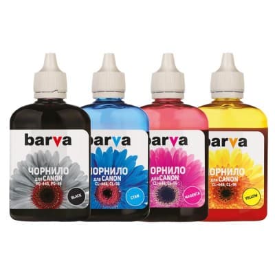 Чорнило BARVA CANON PG-445BL + CL-446 C/M/Y 4х90г (CPG445-090-MP) E404/MG2440/IP2840