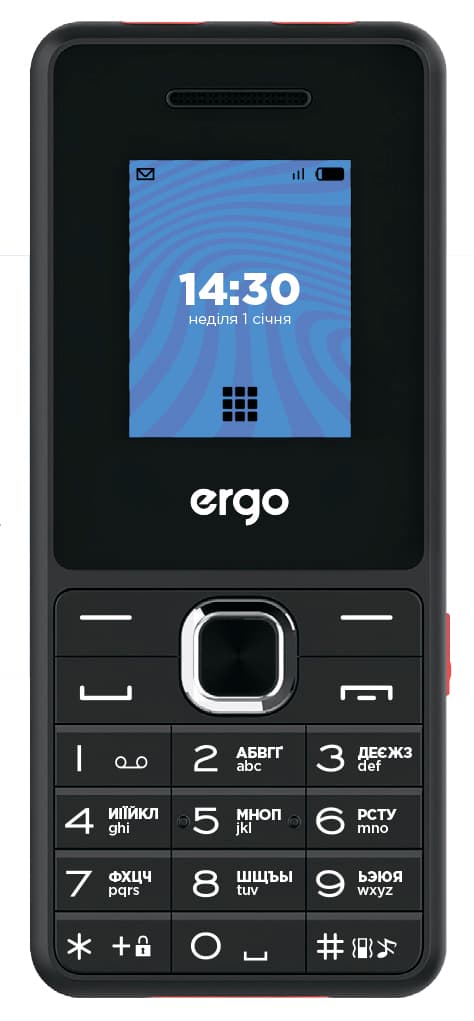 Мобільний телефон ERGO E181 Dual Sim (чорний)