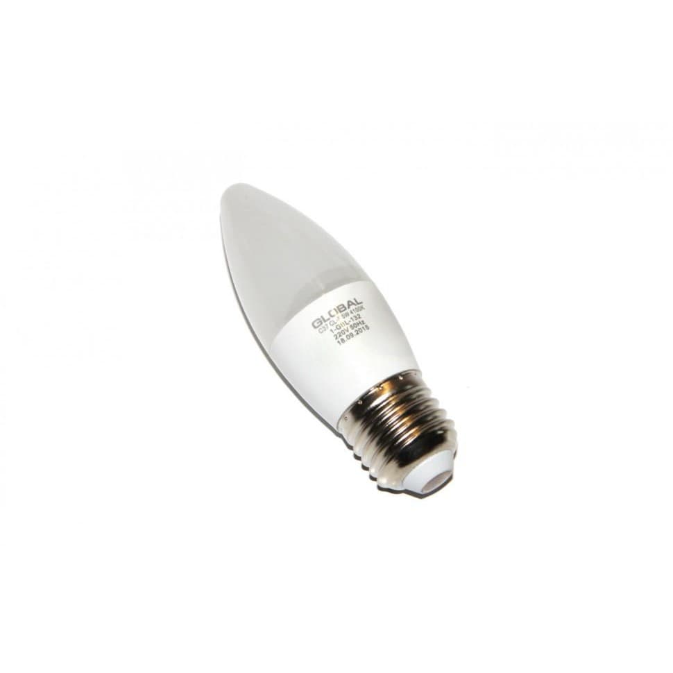 Лампочка Лед Глобо LED 1-GBL-131 C37 CL-F 5W(50Вт) E27 3000K 220V