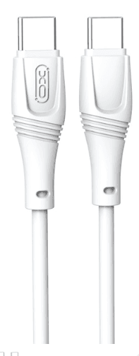 Кабель XO NBQ239B Zeus Series High Elastic Type-C to Type-C - 60W - 1m (Білий)