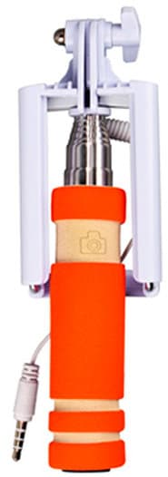 Монопод TOTO Mini+Jack 3.5 mm cable Orange
