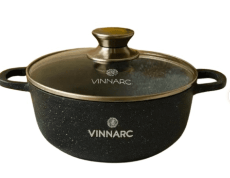 Каструля Vinnarс BL-0326NS SENSE 5,5л кругла +кришка Чорна
