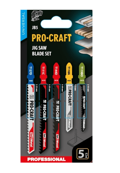 Набір пилок для Лобзика PRO CRAFT JB-5