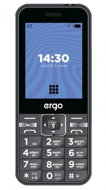 Мобільний телефон ERGO E281 Dual Sim (чорний)