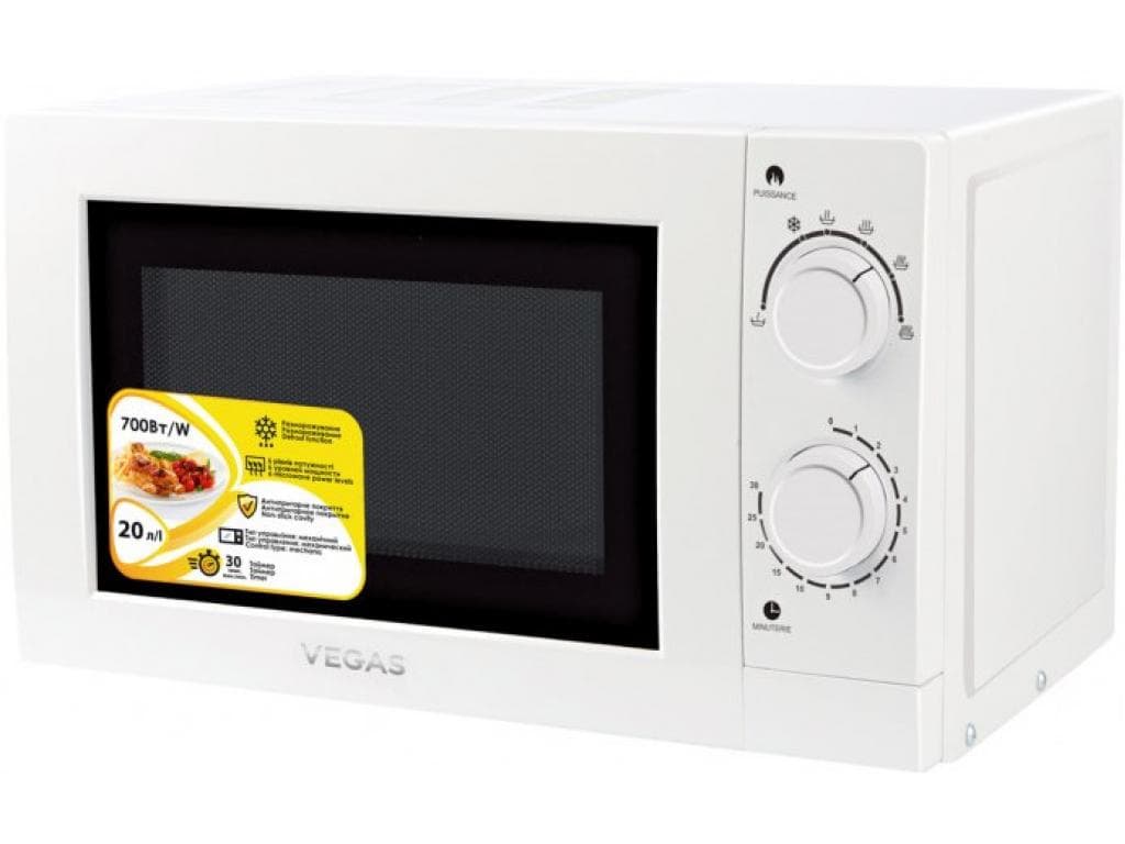 Мікрохвильова піч соло VEGAS VMO-3020WL