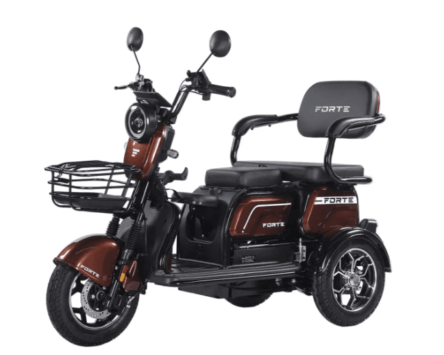 Трицикл акумуляторний FORTE FAMILY-WN1072 Коричневий(+акумулятор  72V20A  6шт)(163507)