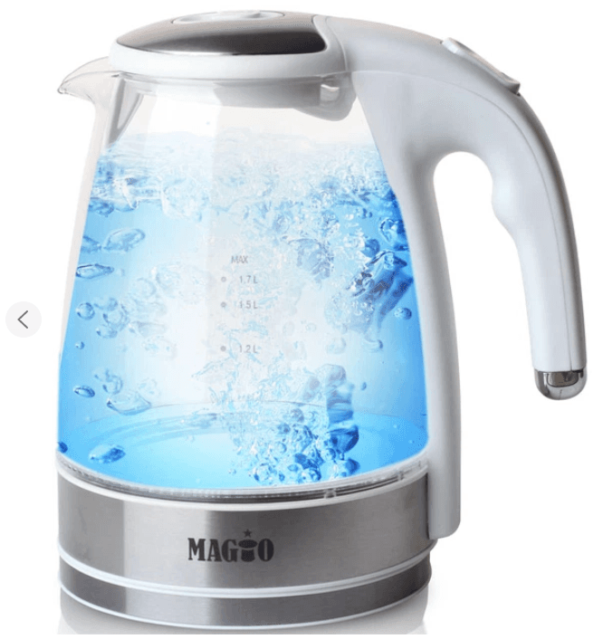 Електрочайник MAGIO МG-107White 1,7л/2000Вт/диск, скло