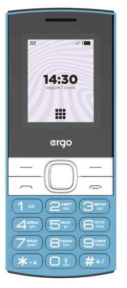 Мобільний телефон ERGO B185 Dual Sim blue