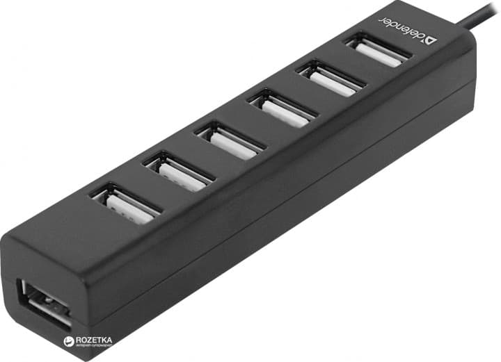 Хаб-USB DEFENDER #1 Хаб 7xUSB 2.0 Quadro Swift