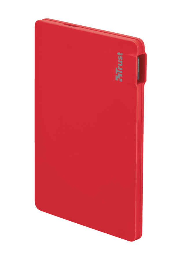 Акумулятор TRUST Power Bank 2200T Ultra-thin Charger red