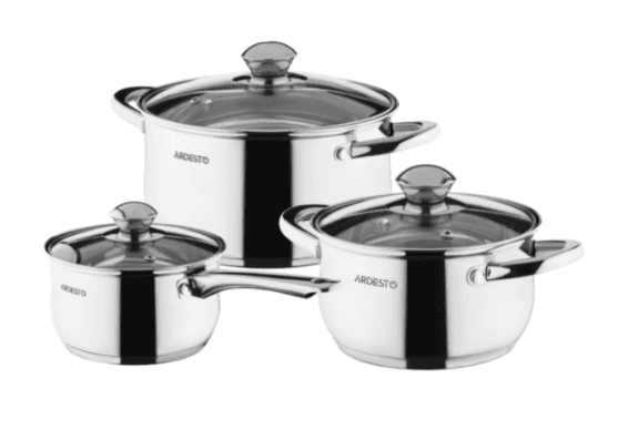 Набір кастр Ardesto AR1906PS Gemini Gourmet, 6 пред., нержавіюча сталь