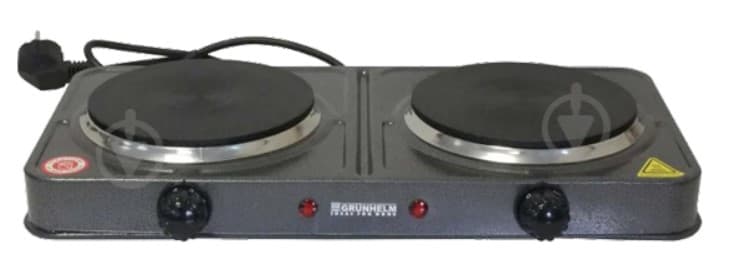 Плита електрична настольна Grunhelm GHP-5614 2 КВТ подвійна