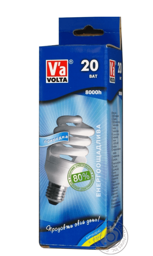 Лампочка Лампа  VOLTA КЛС 15/ПК-3 спіраль