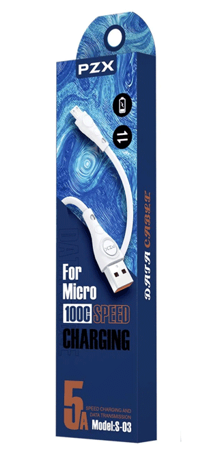 Кабель PZX S-03 micro USB 5a