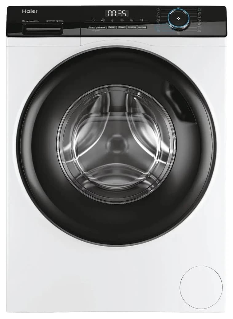 Пральна машина автомат Haier HW80-B14939-S 8кг, 1400, A+++, 56см, дисплей, пара, інвертор, люк чорни