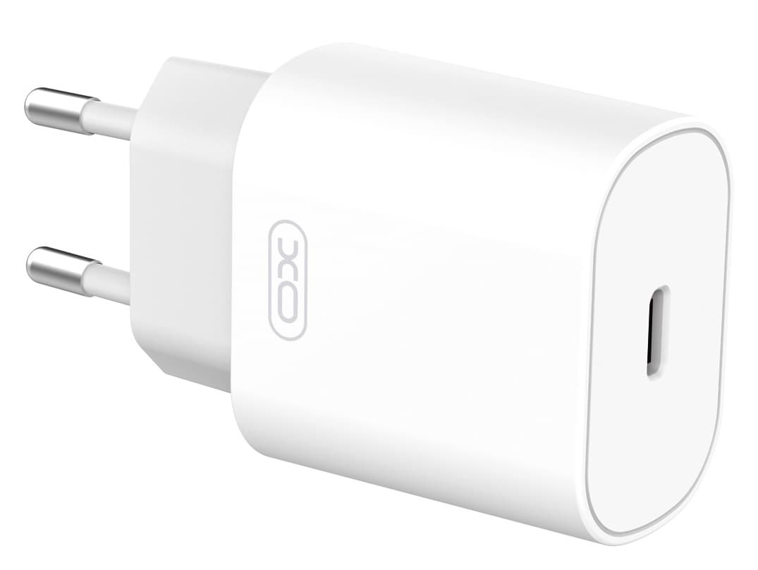 Зарядний пристрій XO L91 - 25W PD Single port USB-C (Білий)