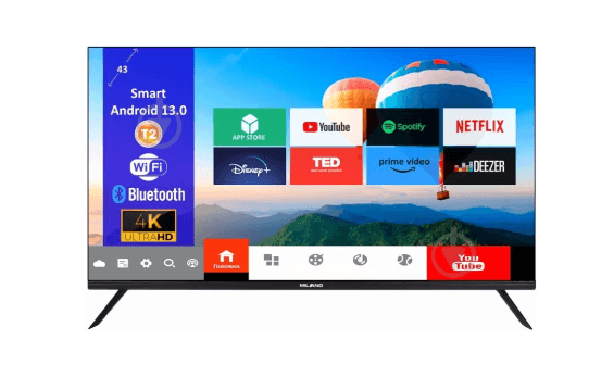 Телевізор MILANO 43UHDT2S13N23_4K_ UHD Smart TV(безрам., Android 13,)
