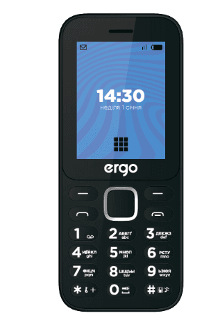 Мобільний телефон ERGO E241 Dual Sim (червоний)