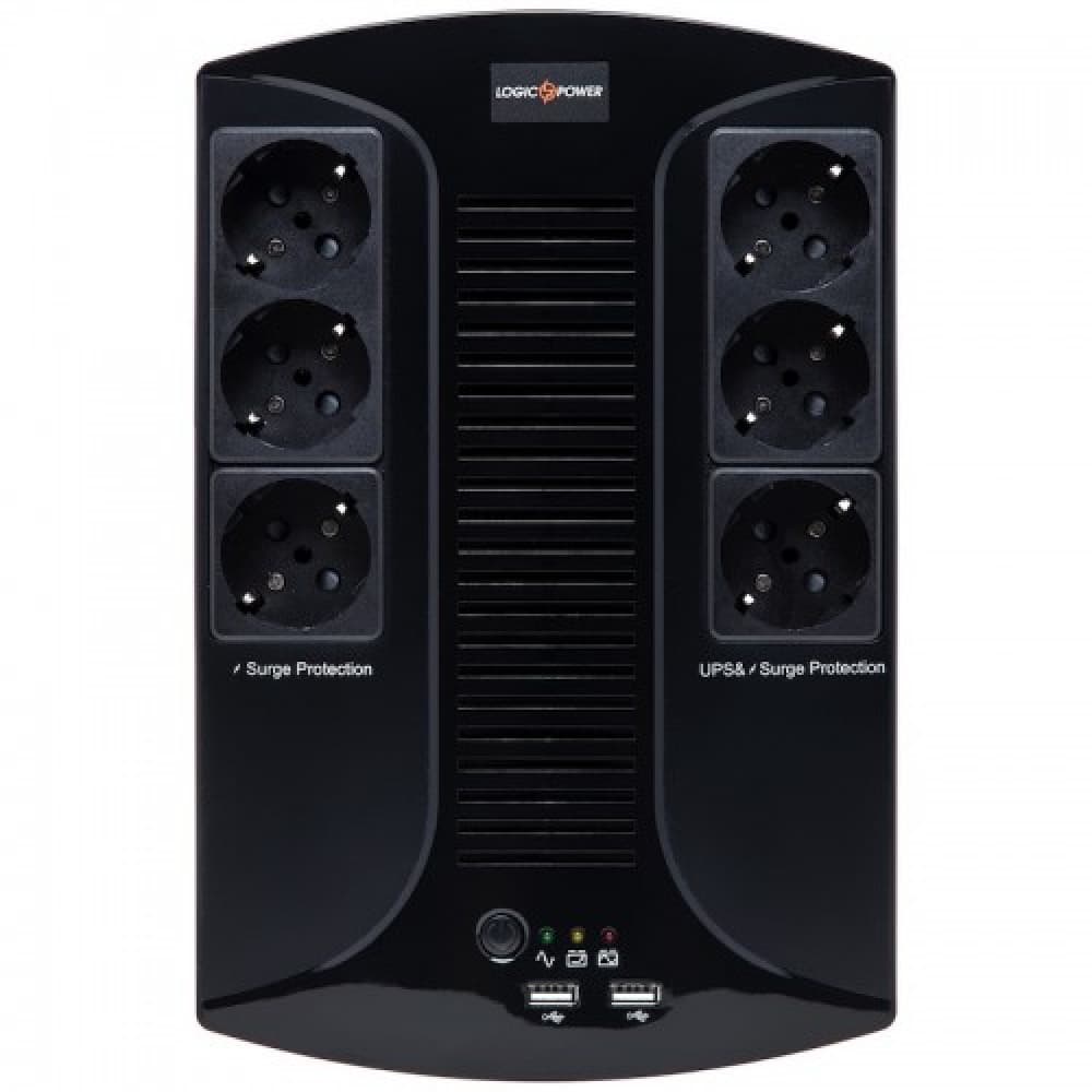 Безперебійник Logicpower LP-650 VA-6PS(455Вт)