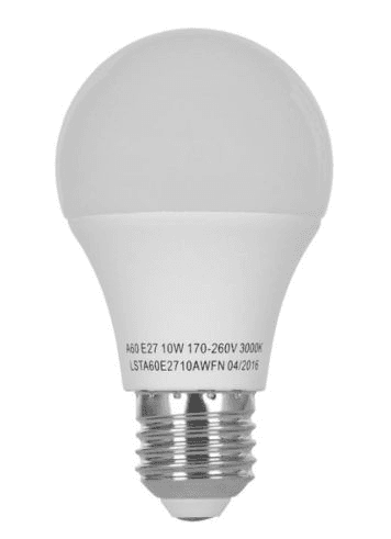 Лампочка Лед ERGO Standard A60 Е27 10W 220V Тепл.Біл. 3000K Мат. н/Дим.