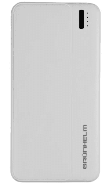 Акумулятор GRUNHELM GP-10W POWER BANK ПОРТАТИВНА БАТАРЕЯ 10.000 mAh, БІЛИЙ(137518)