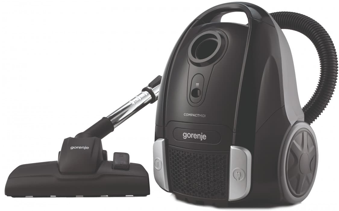 Пилосос Gorenje VCEA11CMBK мішковий, 800Вт, 2л, HEPA, індикатор, телескоп, червоний