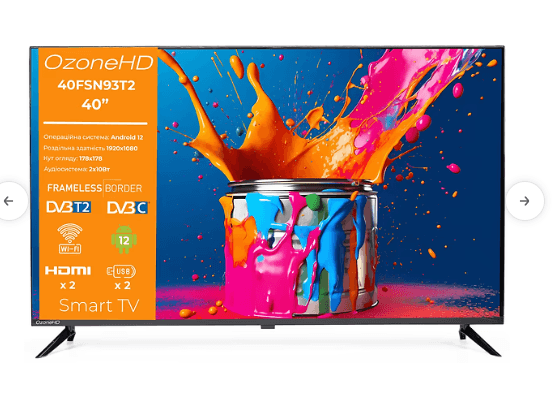 Телевізор LED OZONE HD 40FSN93 Т2