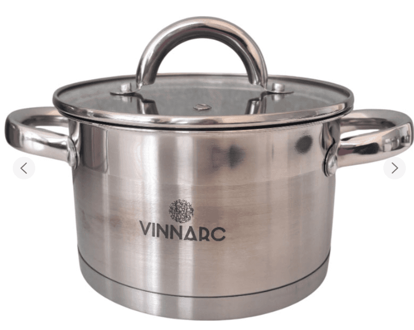 Каструля VINNARC 7419-VN 1,9л нержавіюча  з кришкою