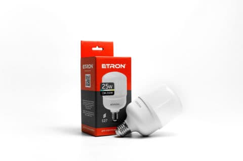 Лампа світлодіодна ETRON 1-EНР-302 Т80 25W 6500K E27 USD 40ps