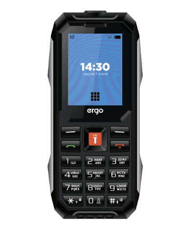 Мобільний телефон ERGO E182 Dual Sim (чорний)