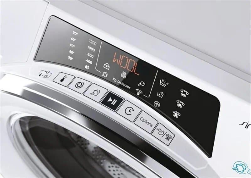 Пральна машина автомат Candy RO1284DWMCE/1-9 фронтальна, 8кг, 1200, A+++, 53см, дисплей, пара, інвер