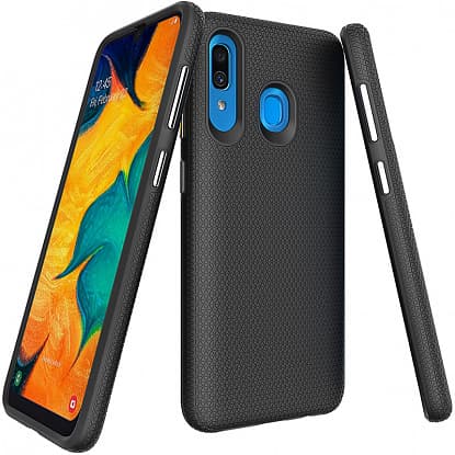 Чехол-накладка TOTO Triangle TPU+PC Case Samsung Galaxy A20/A30 Black