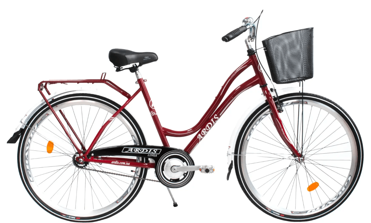 Велосипед ARDIS Linda 28" з корзинкою Червоний(0943-2)