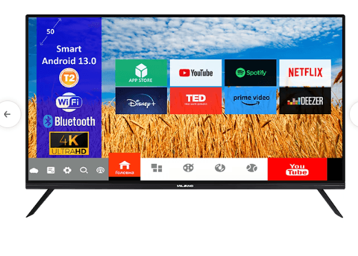 Телевізор MILANO 50UHDT2S1323_4K_ UHD Smart TV(безрам., Android 13)