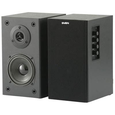Акустика SVEN SPS-611S black leather чорний, деревина (MDF), 2 х 18 Вт (RMS)
