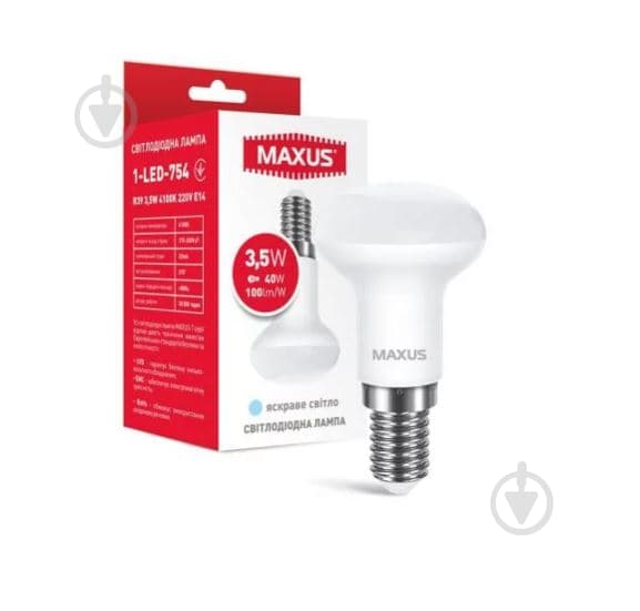 Лампочка Лед Максус 1-LED-552 R39 3.5W 4100 220V E14