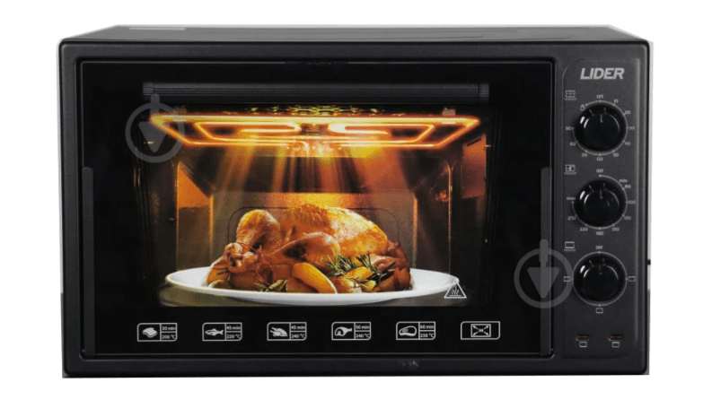 Піч електрична LIDER 3623 ECO BLACK