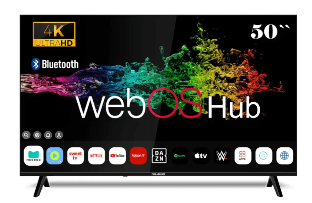 Телевізор MILANO 50UHDT2WNQ25 (Qled, smart, WebOS)