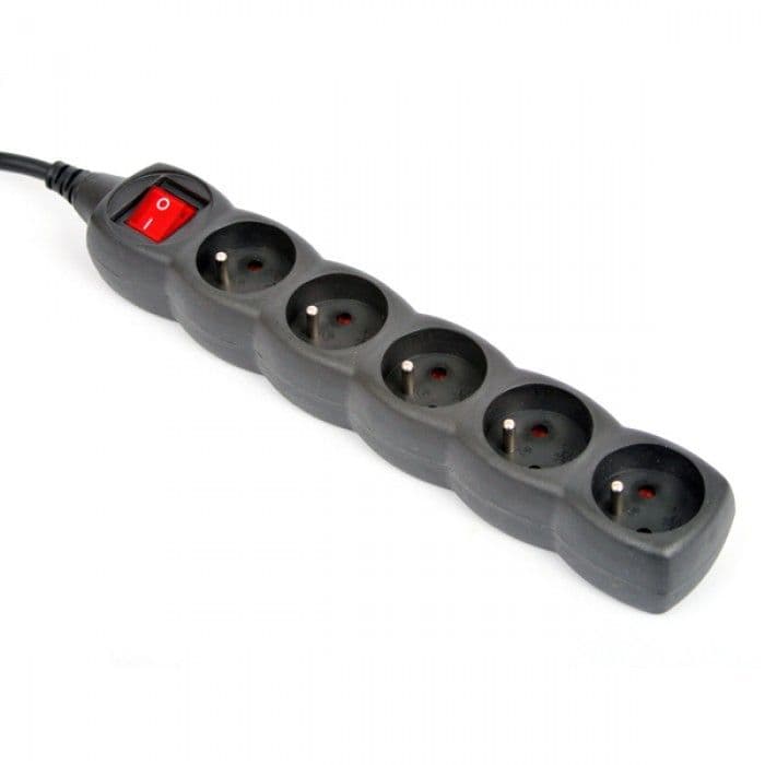 Мережевий фільтр-подовжувач OMEGA Listwa 3m 5 socket black OL5F3