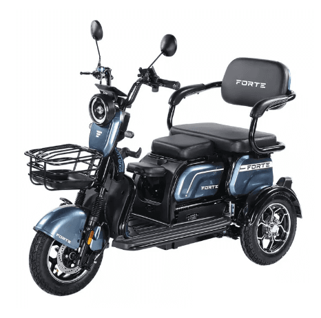 Трицикл акумуляторний FORTE FAMILY-WN1072G Сірий (+ акумулятор  72V20A 6 шт)(163511)
