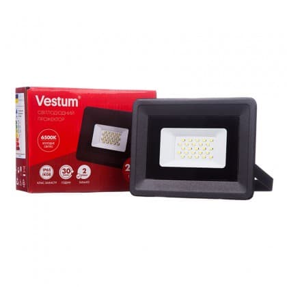 Прожектор світодіодний Vestum  20W 1800Лм  6500K 185-265V IP65 1-VS-3002