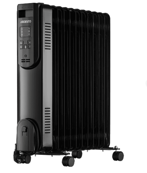 Обігрівач масляний ARDESTO OFH-E11X2,25м2, 2500Вт, електр. упр-ння, 11 секцій, пульт ДК, чорний