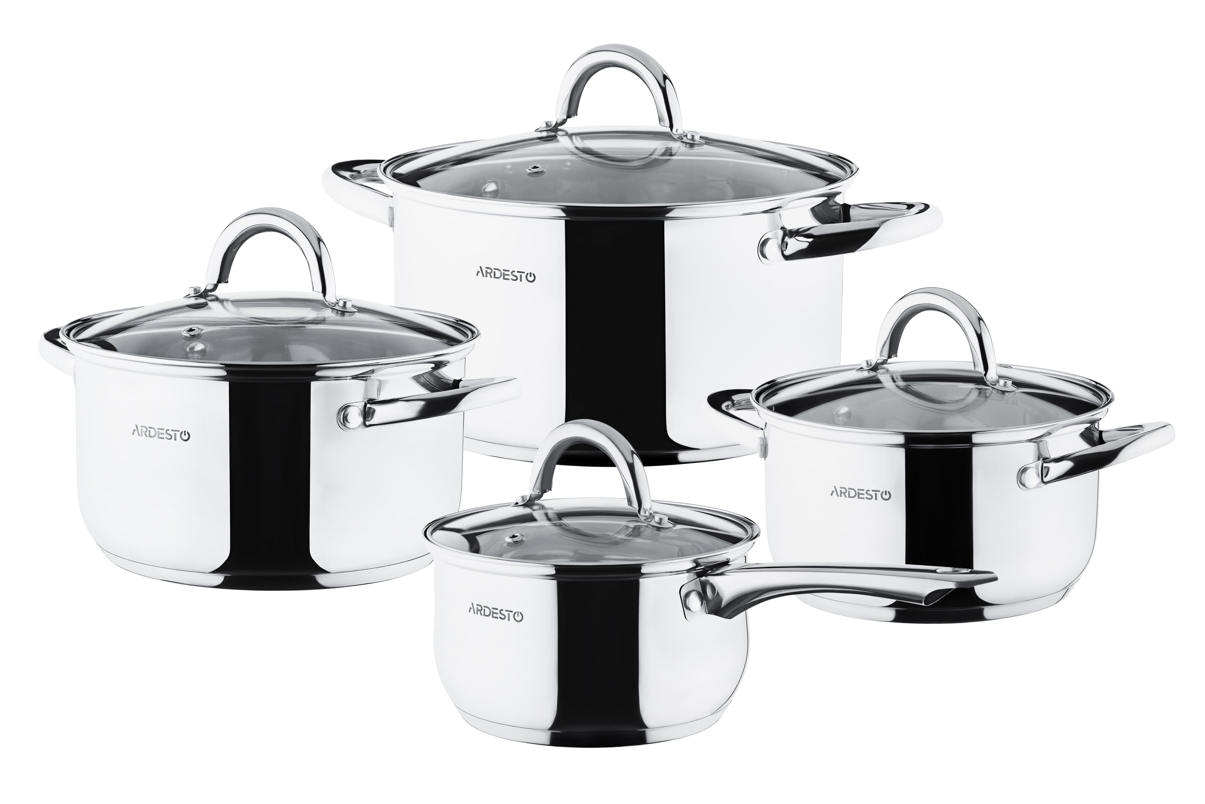 Набір каструль Ardesto AR1908PS Gemini Gourmet, 8 п