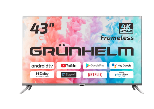 Телевізор GRUNHELM 43U700-GA11V T2 smart, UHD, M8X, GOOGLE ANDROID 11