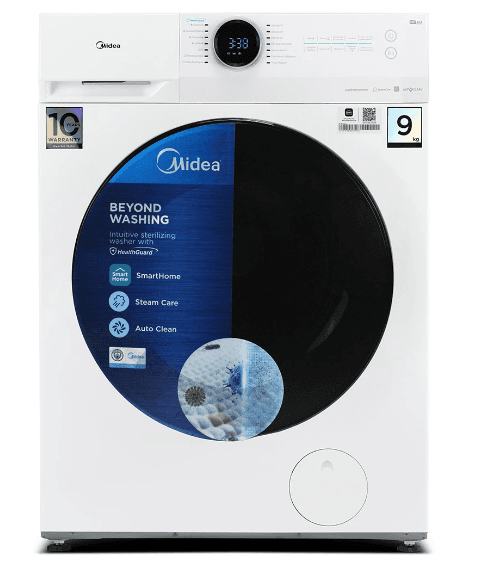 Пральна машина автомат MIDEA  MF200W90WB-/W-UA (9кг, інвент. дв.)