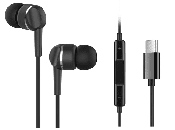 Навушники ERGO VM-735K Type-C Earphones Чорний